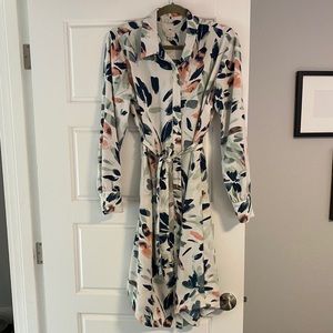 Printed Shirt Dress